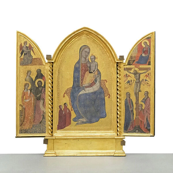 Madonna and Child; Annunciation; Crucifixion and Saints, c. 1380 (panel)