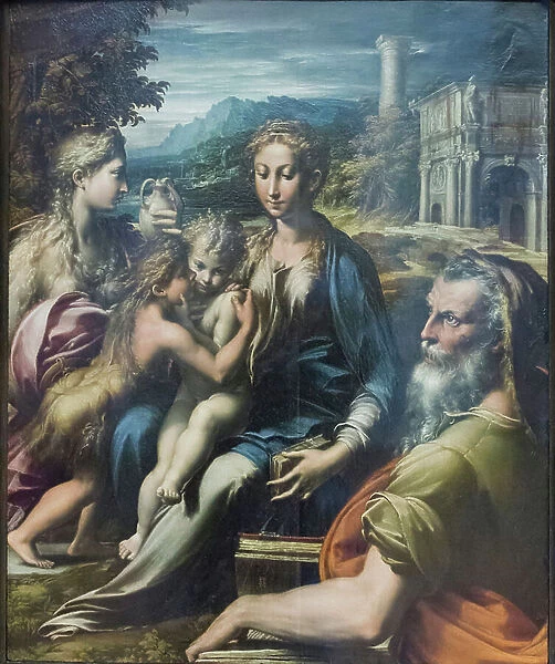 Madonna and Child with saints, known as Madonna di san Zaccaria, 1533, (oil on wood)