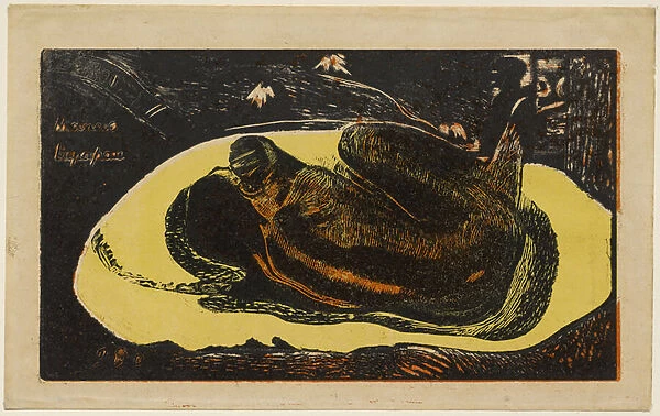 Manao Tupapau (Watched by the Spirits of the Dead) printed by Louis Roy