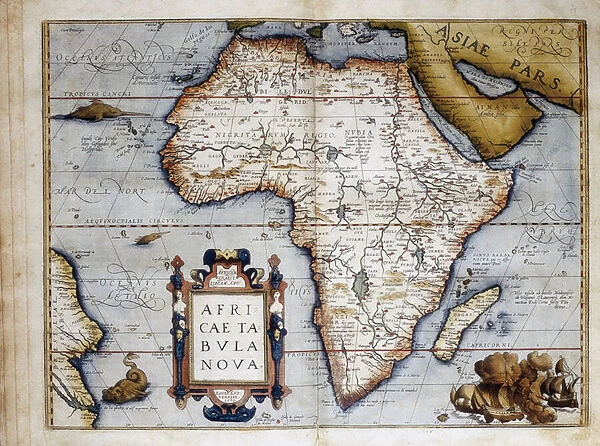 Map of Africa, Plate taken from 'Theatrum Orbis Terrarum'