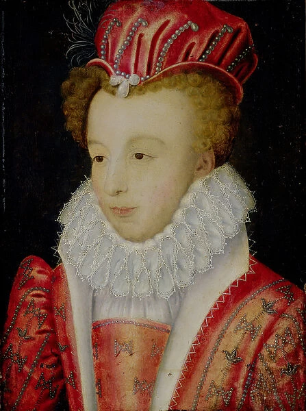 Marguerite de Valois (1553-1615) c. 1572 (oil on panel)