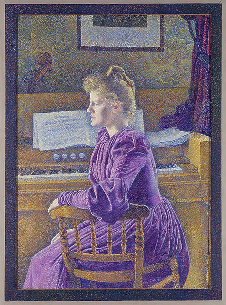 Maria Sethe at the harmonium, 1891 (oil on canvas)