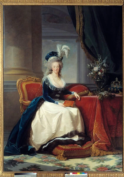 Marie-Antoinette - Portrait en pied de Marie Antoinette de Lorraine Habsburg