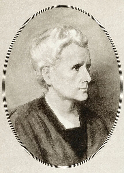 Marie Sklodowska Curie, from Living Biographies of Great Scientists