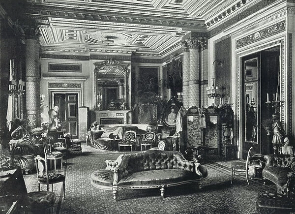 Marlborough House, the Drawing-Room (b  /  w photo)