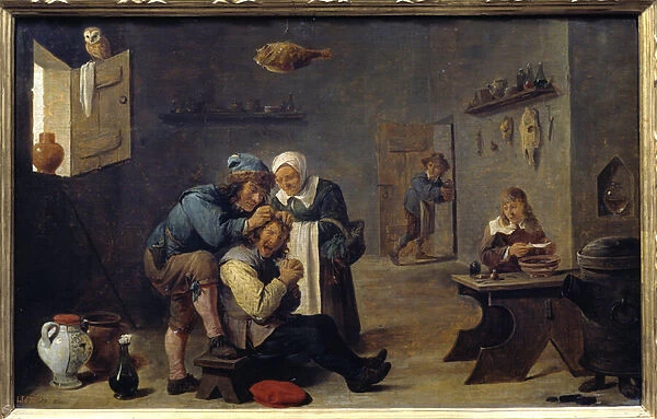 Medicine: 'The surgical operation'Painting by David Teniers II the young (1610-1690) (ec. flam. ) Sun. 0, 33x0, 25 m Madrid, Prado Museum