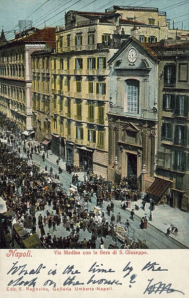 Via Medina, Naples (colour photo)