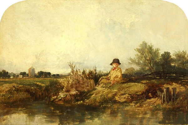 On the Medway, possibly 1841 (oil on canvas)