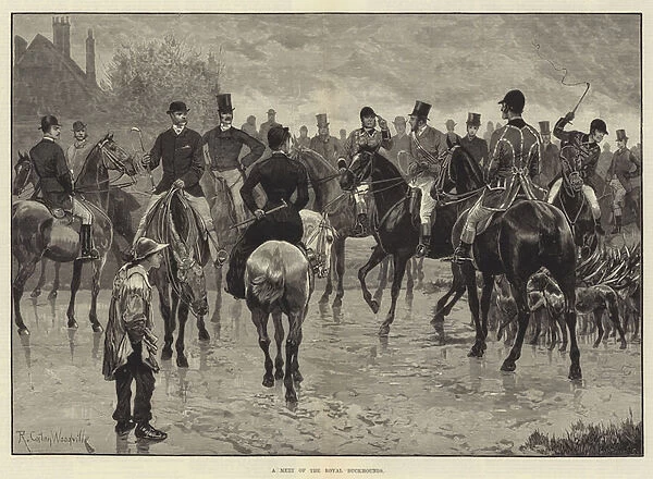A Meet of the Royal Buckhounds (engraving)