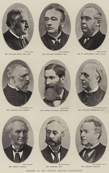 Members of the British Medical Association (b  /  w photo)
