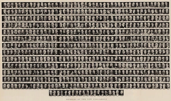 Members of the New Parliament (engraving)