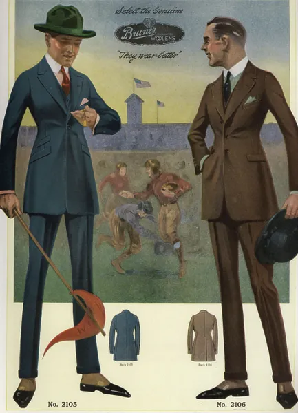 Mens Fashion 1920 Mens single-breasted suits from the 1920s