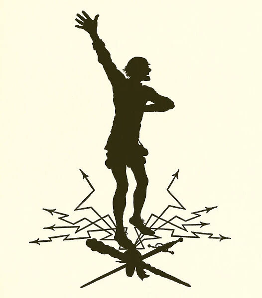 A Midsummer Nights Dream, silhouette (engraving)
