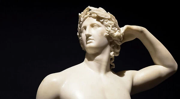 MILAN, ITALY - June 2020: the ancient sculpture Apollo Crowing Himself - 1782 - Ant... 2019 (photo)