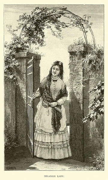 Milanese lady (engraving)