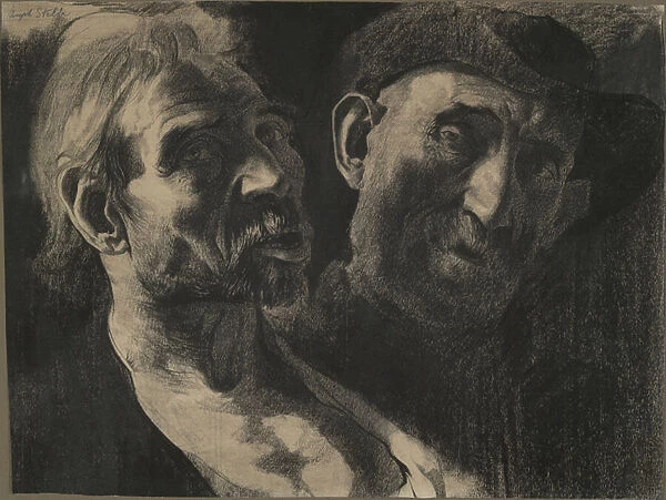 Miners, 1908 (charcoal)