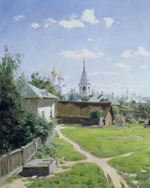 The Moscow Courtyard, 1902 (oil on canvas)