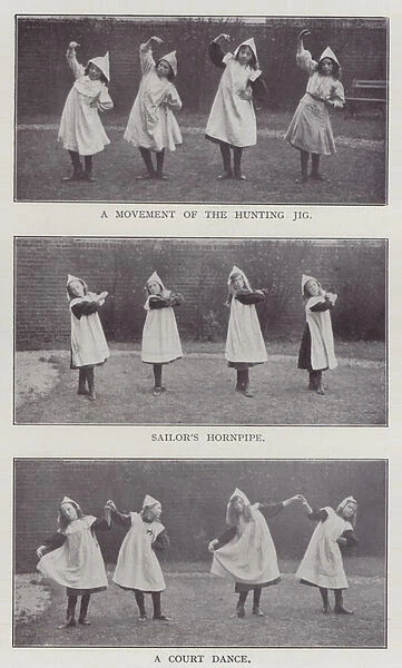A Movement of the Hunting Jig, Sailors Hornpipe, A Court Dance (b  /  w photo)