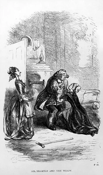 Mr. Bramble and the widow from The Expedition of Humphry Clinker by Tobias Smollett