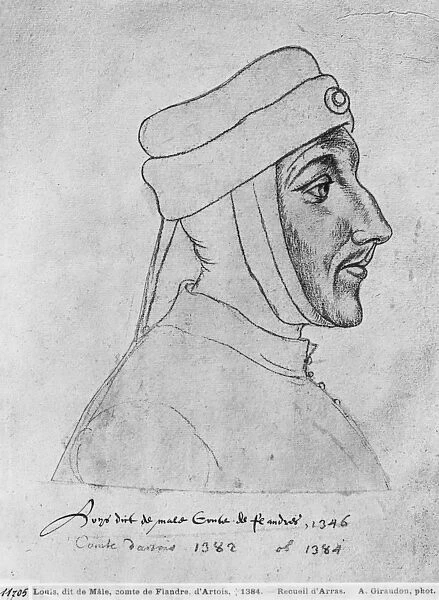 Ms 266 fol.54 Louis II of Flanders, also Louis III of