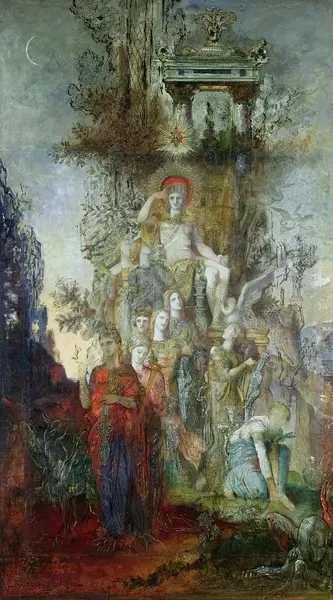 Gustave Moreau Print: The Muses Leaving Apollo. Art Prints