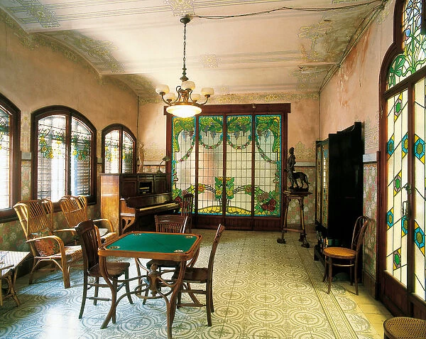 Music room of the Casa Navas in Reus near Tarragona, Spain, 1901-07 (photo)