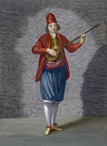 Musician of the Greek Islands, plate 70 from Collection of One Hundred Prints