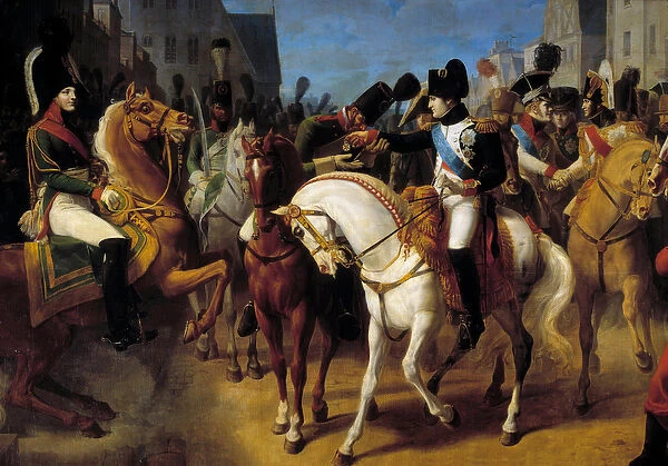Napoleon I decorated in Tilsit (Tilsitt) the Grenadier Lazareff of the Cross of