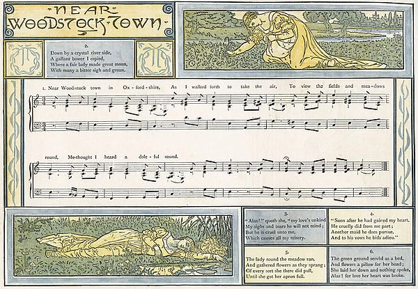 Near Woodstock Town, song illustration from Pan-Pipes