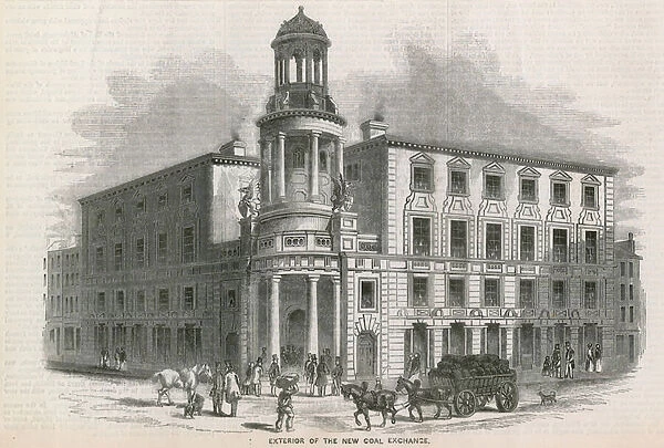 The New Coal Exchange, Thames Street (engraving)