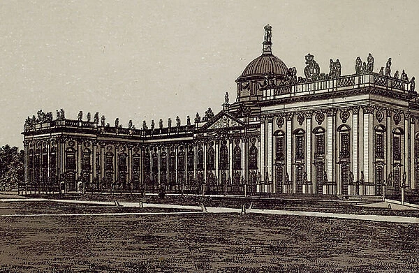 New Palace at Potsdam (litho)
