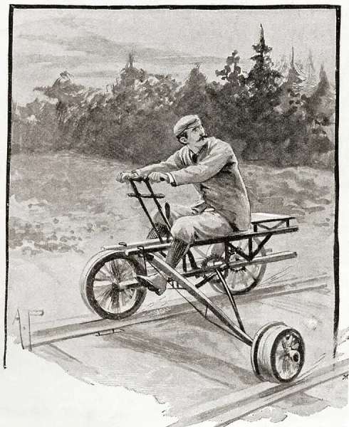 Railroad velocipede hot sale