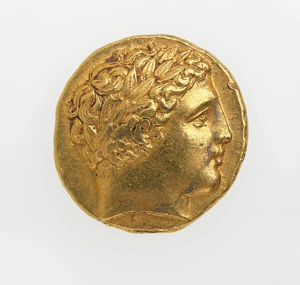 Obverse of a stater of Philip II of Macedonia, 359-336 BC (gold)