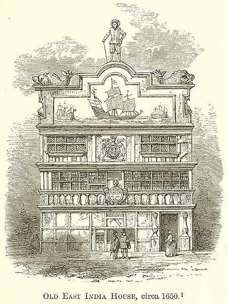 Old East India House, circa 1650 (engraving)