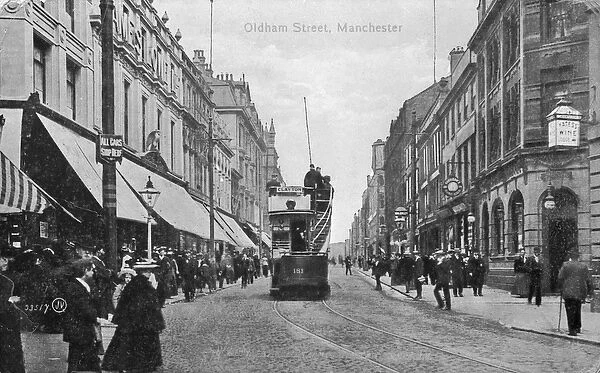 Oldham Street, Manchester, c. 1910 (b  /  w photo)