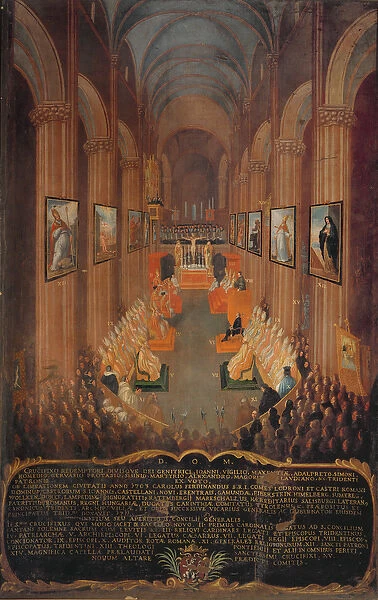 Opening session of the Council of Trent in 1545, 1545 (fresco)