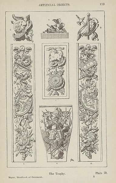 Ornament: Artificial Objects, The Trophy (engraving)