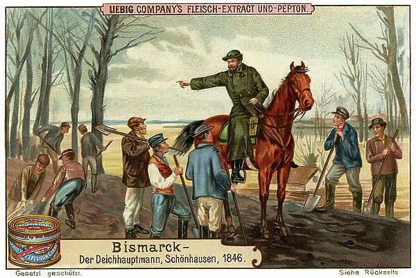 Otto von Bismarck as dike master in 1846