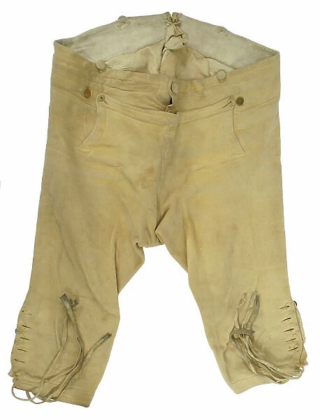 A pair of man's leather knee breeches