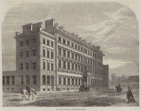 The Palace Hotel, Buckingham Gate (engraving)