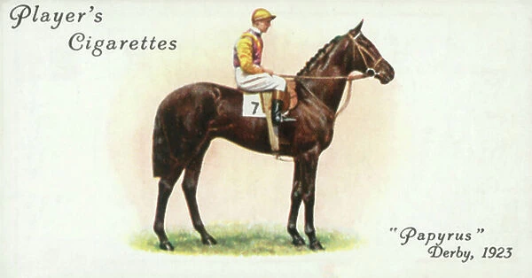 Papyrus, Winner of the Derby, 1923 (colour litho)