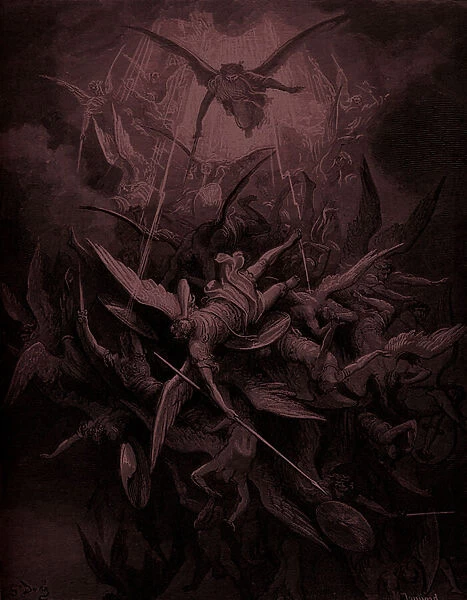 Paradise Lost: Fall of the rebel angels, artist Dore