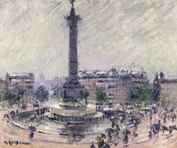 Paris, Place de la Bastille, c. 1922 (oil on canvas)