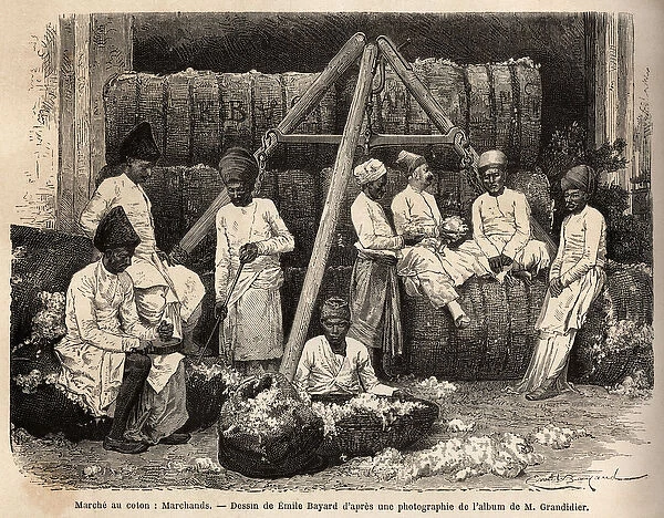 Parsi dealers and merchants at the Bombay cotton market
