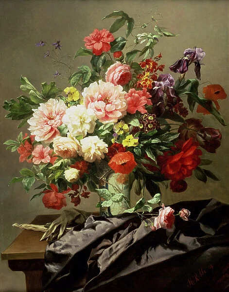 Peonies, Poppies and Roses, 1849