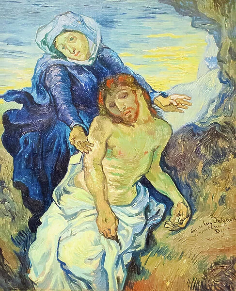 Pieta, 1890 ca, (oil on canvas)