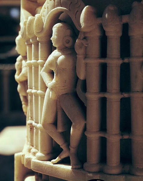 Detail of a pillar, c. 1230 AD (marble)