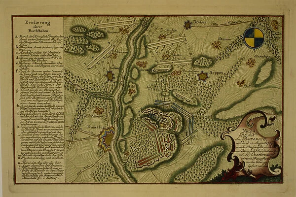 Plan of the Battle of Kunersdorf, August 12th, 1759, 1759 (pen and ink on paper)