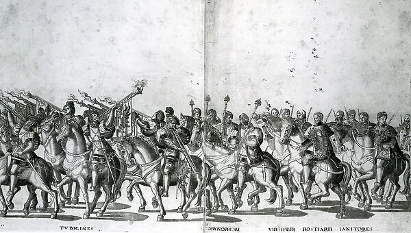 Plate 12 and 13 of the Entry of Pope Clement VII and Emperor Charles V into Bologna