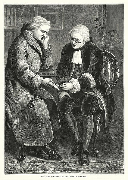 The Poet Collins and his friend Warton (engraving)